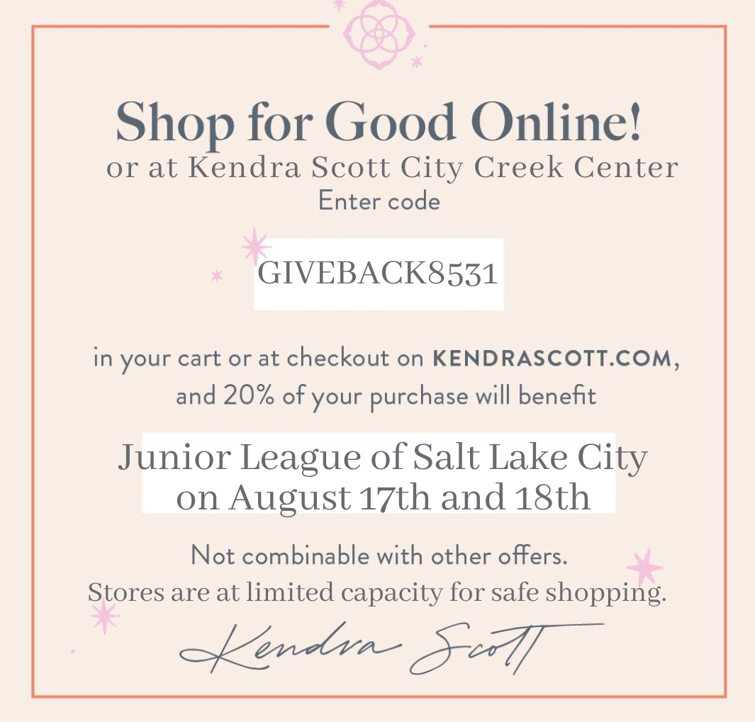Kendra Scott Fundraiser Junior League of Salt Lake City